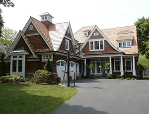 Cedar shingle roofing